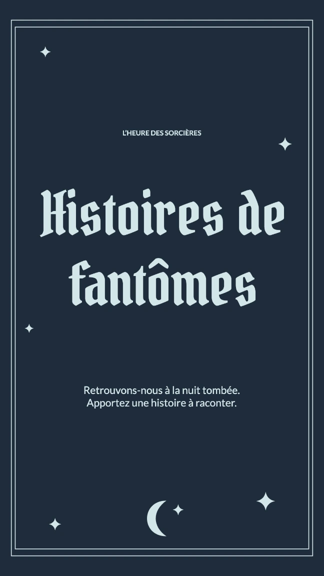 L’HEURE DES SORCIÈRES · Histoires de fantômes · Retrouvons-nous à la nuit tombée. Apportez une histoire à raconter.
