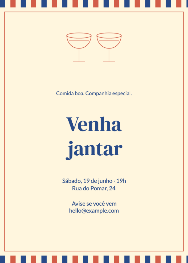 O bistrô colorido · Editar convite
