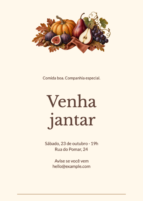 Um encontro de outono · Editar convite