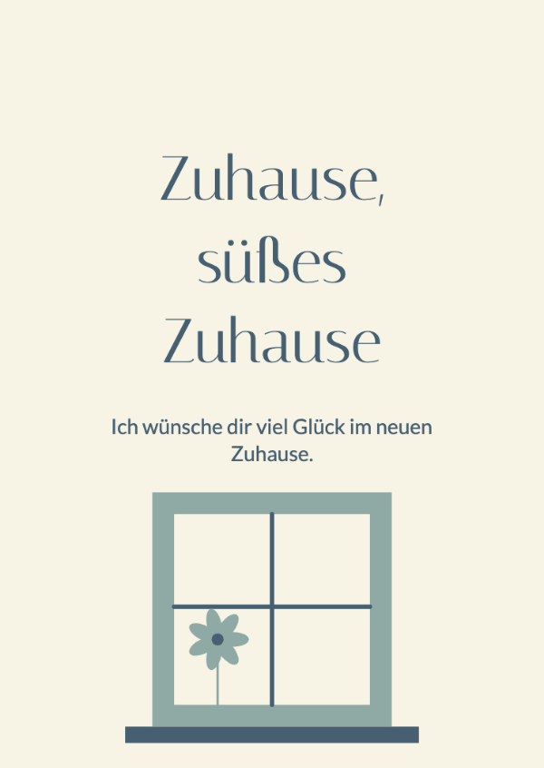 Ein eigenes Fenster: Karten zum Einzug