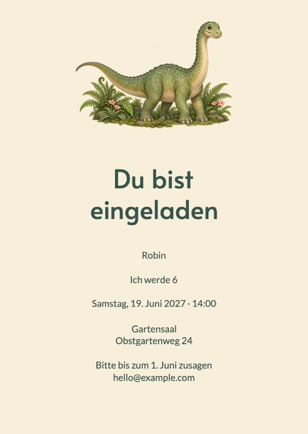 Ein wildes Geburtstagsfest: Geburtstagseinladungen