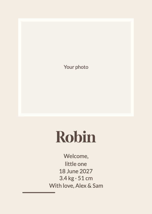 A moment to keep: Birth announcements