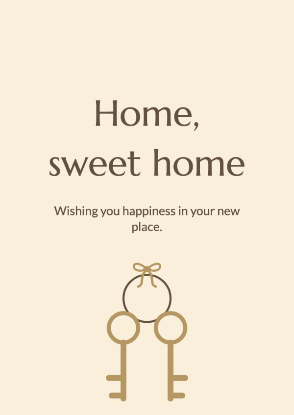Keys to a new chapter: New-home cards