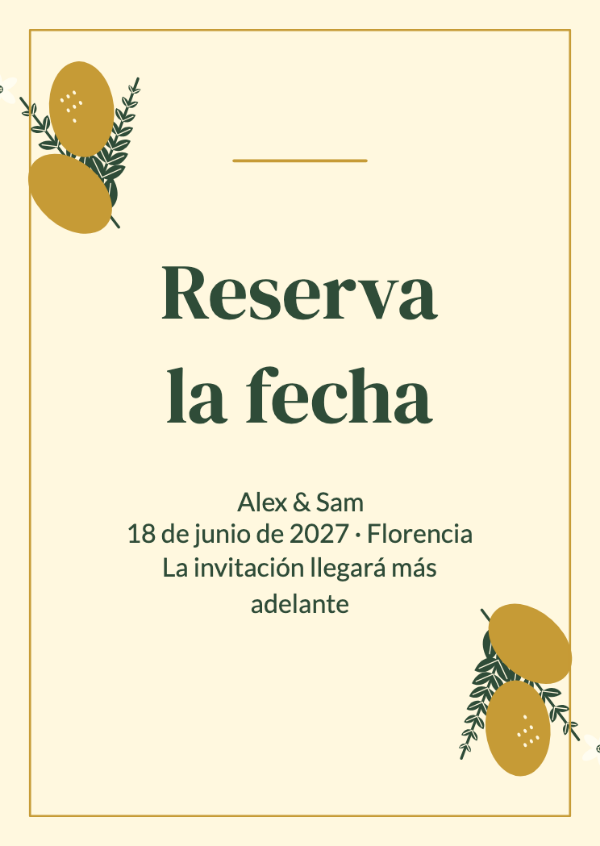Bajo los limoneros: Limones ilustrados y hojas brillantes para una celebración llena de sol.