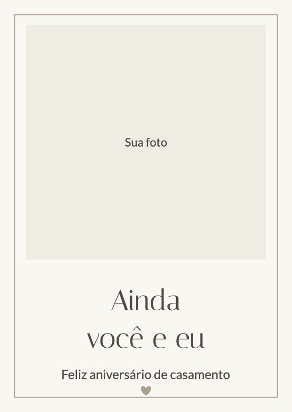 Lembra disso?: Uma foto especial com espaço para sua própria mensagem de aniversário de casamento.