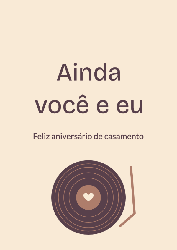 Nossa música favorita: Cartões de aniversário de casamento