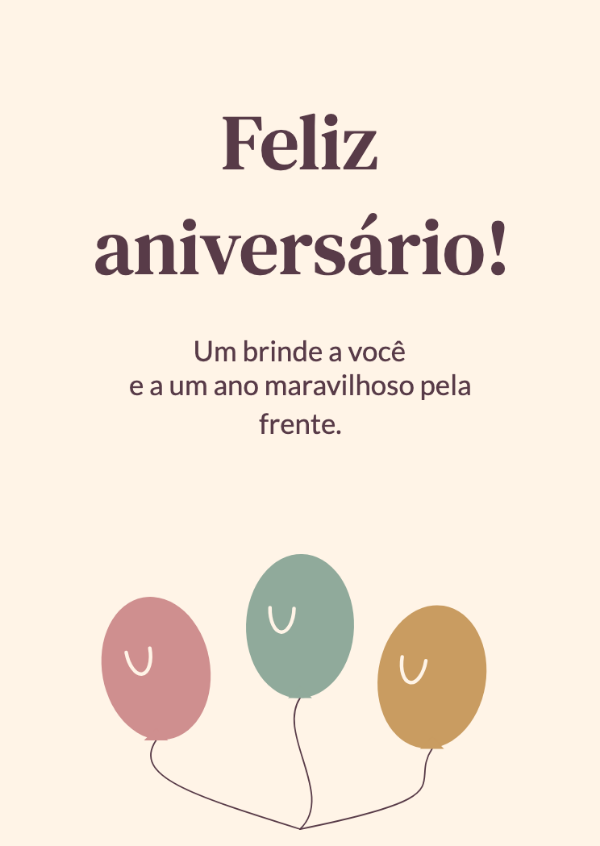 Para o alto, viva!: Um conjunto de balões em cores suaves, com fios finos pendurados.