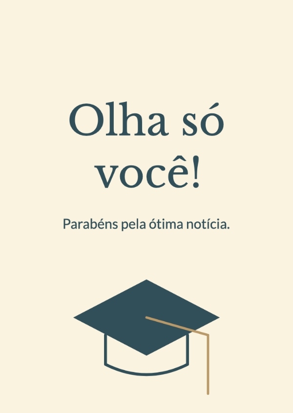 O próximo capítulo: Cartões de parabéns