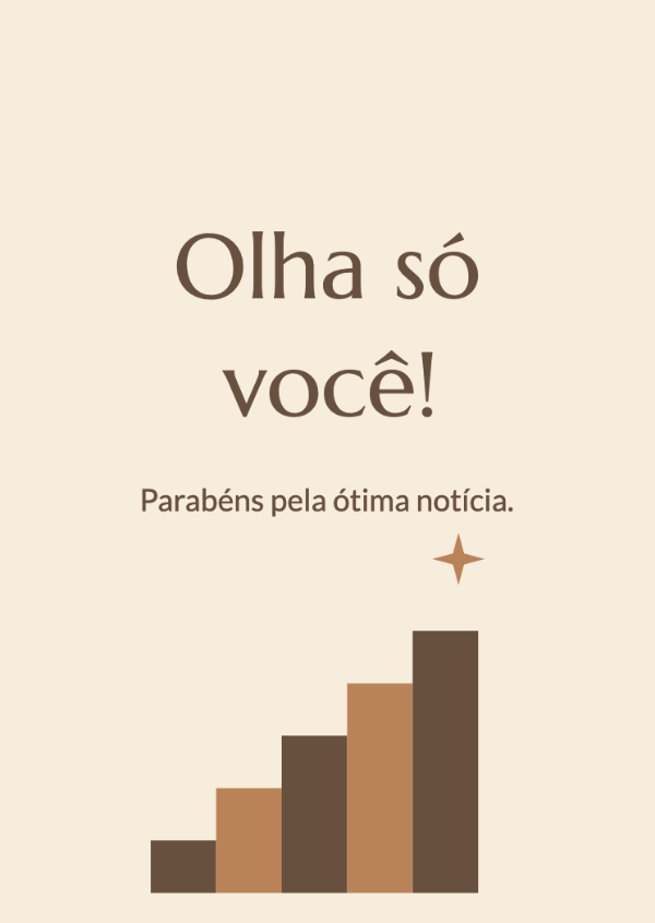 Sempre em frente: Cartões de parabéns
