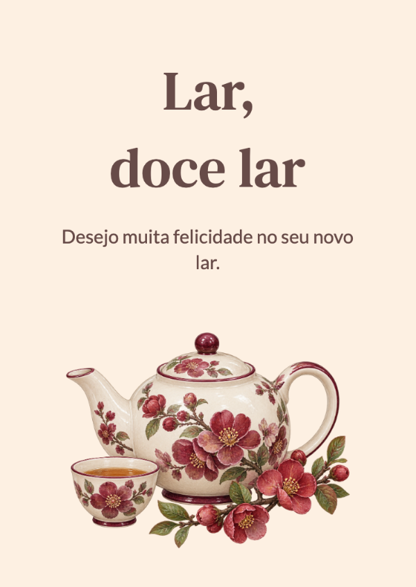 Ponha a chaleira no fogo: Cartões de casa nova