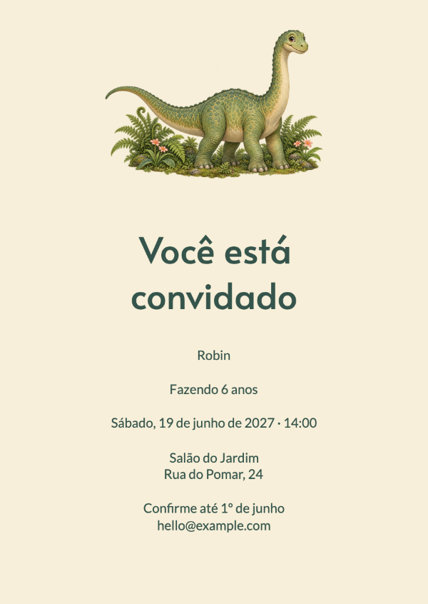 Um aniversário bem selvagem: Convites para festa de aniversário