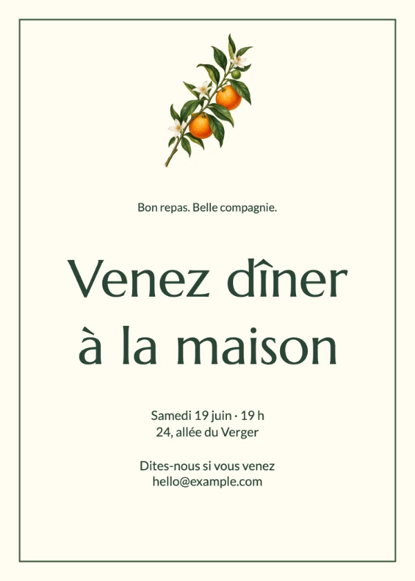 Recevoir à dîner