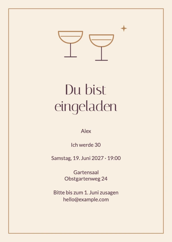 Geburtstagseinladungen