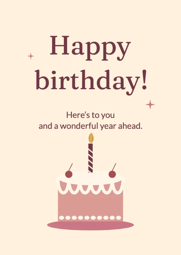 Birthday cards