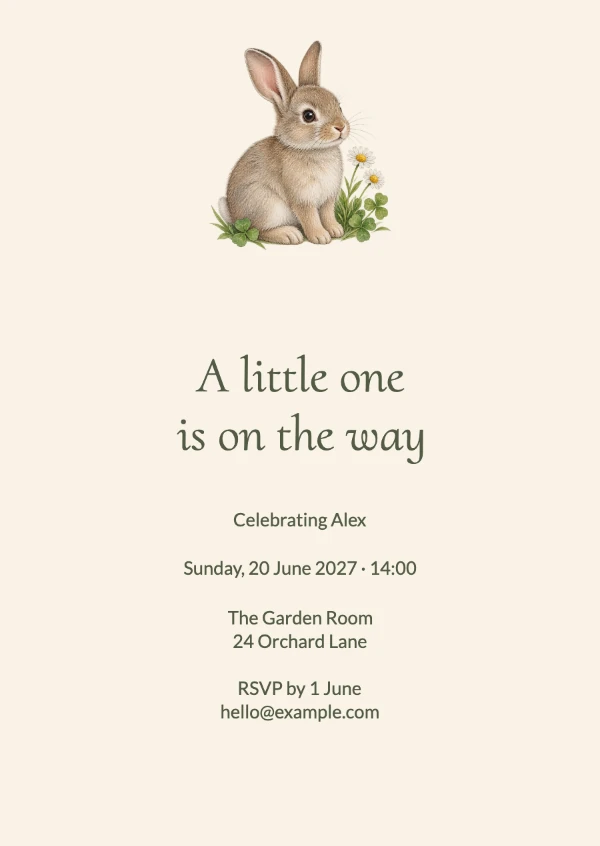 Baby-shower invitations