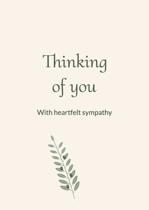 Sympathy cards