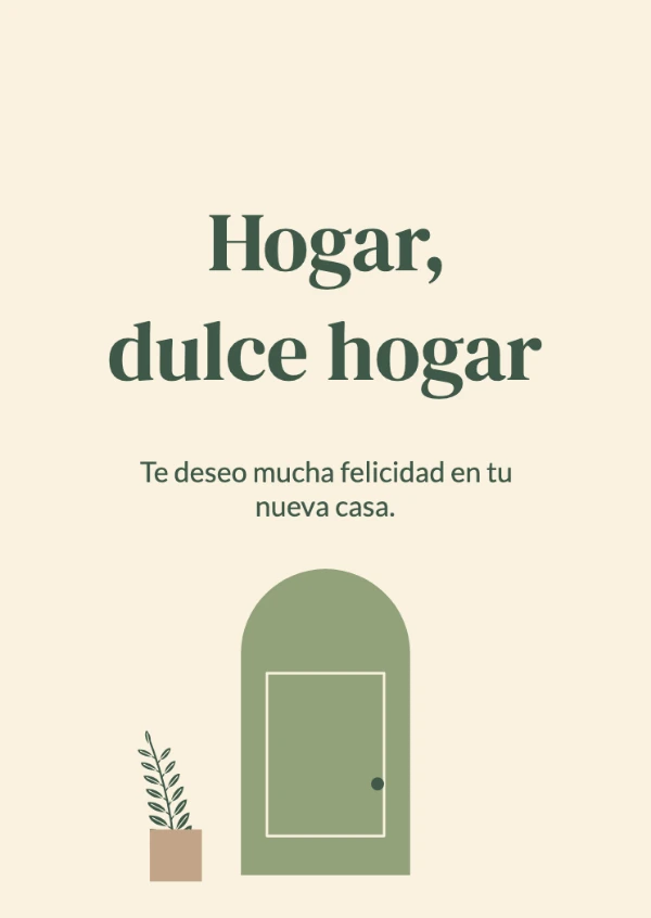 Tarjetas para casa nueva