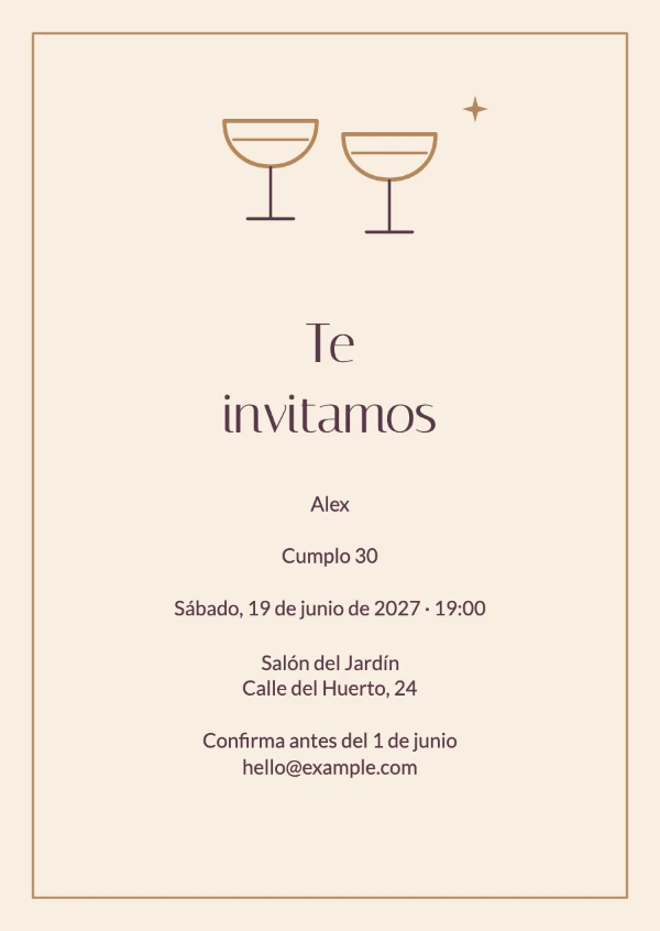 Invitaciones de cumpleaños