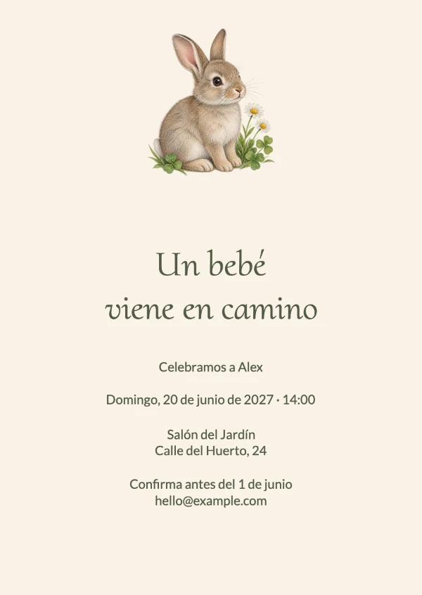 Invitaciones para baby shower