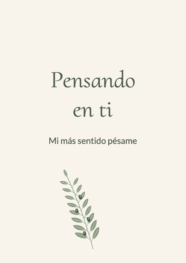 Tarjetas de condolencias