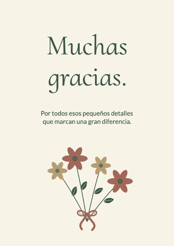 Tarjetas de agradecimiento