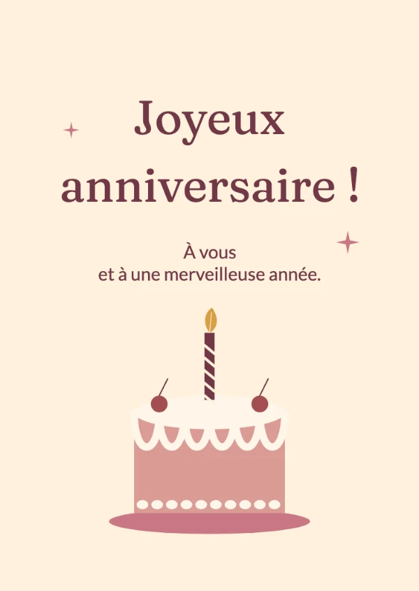 Cartes d’anniversaire