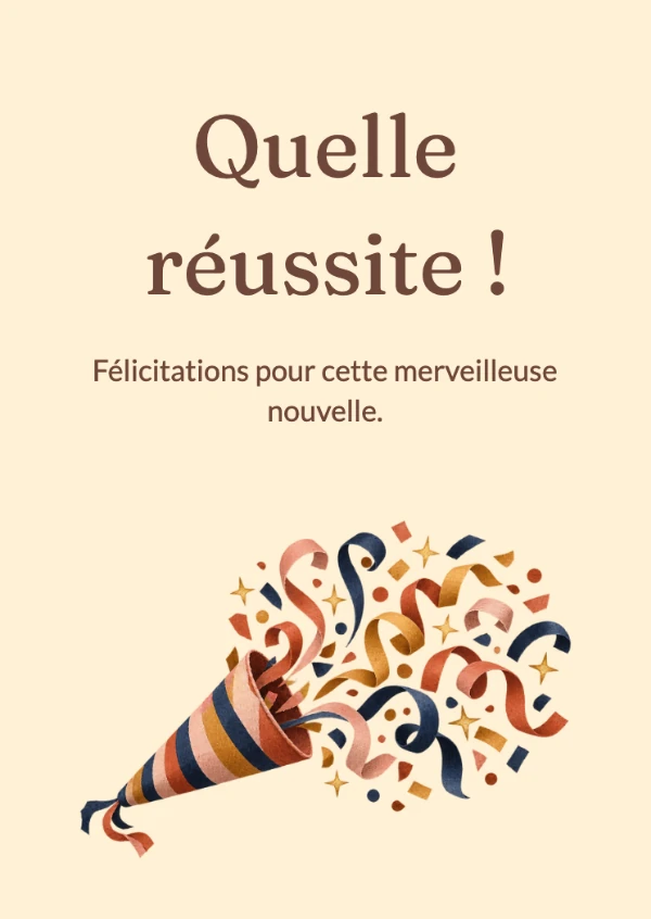 Cartes de félicitations