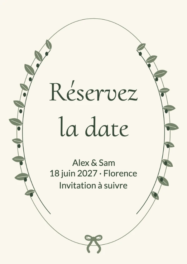 Cartes save the date