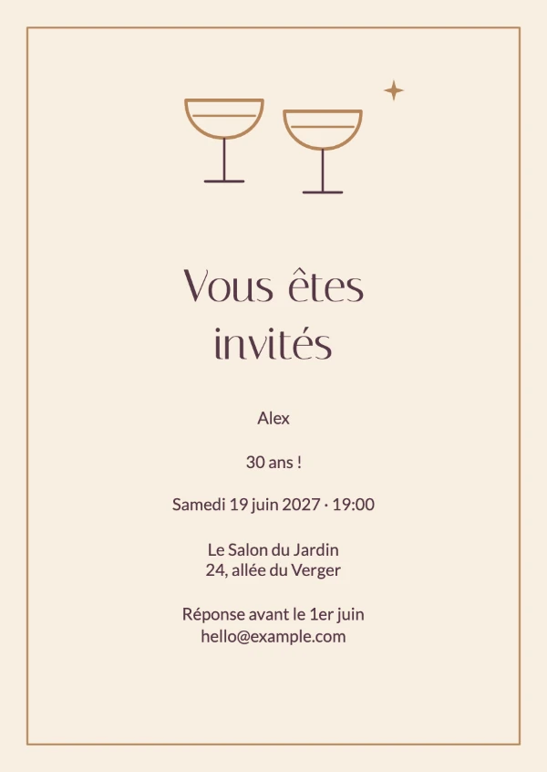 Invitations d’anniversaire