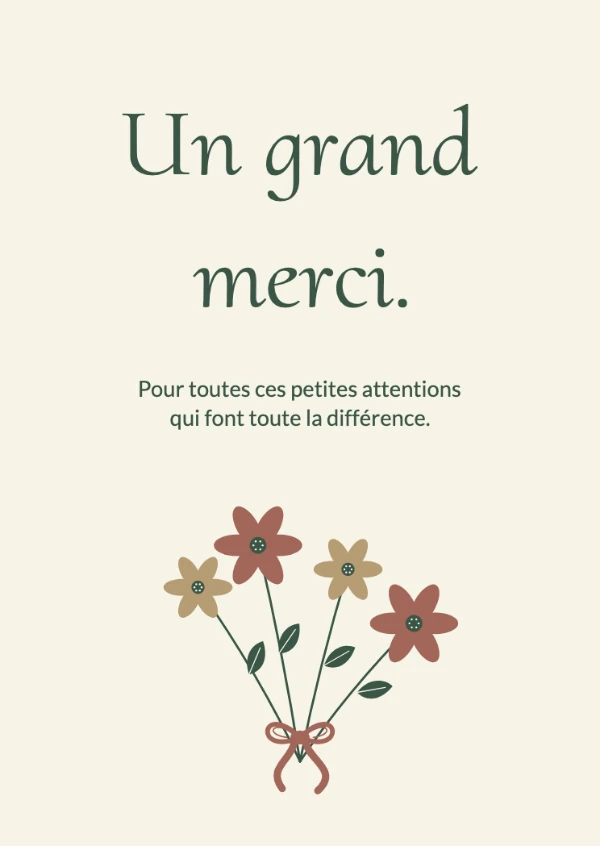 Cartes de remerciement