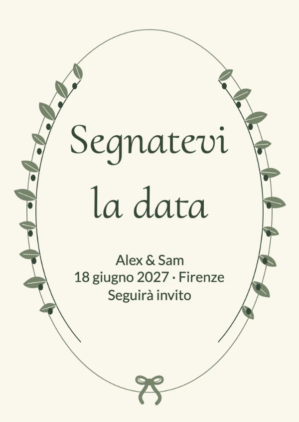 Save the date