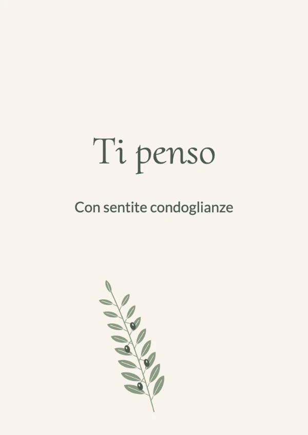 Biglietti di condoglianze