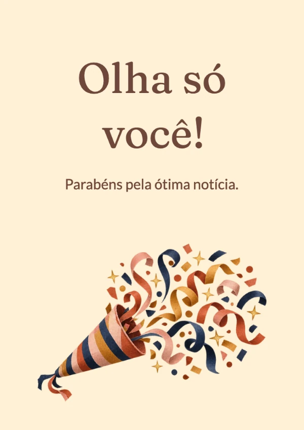 Cartões de parabéns