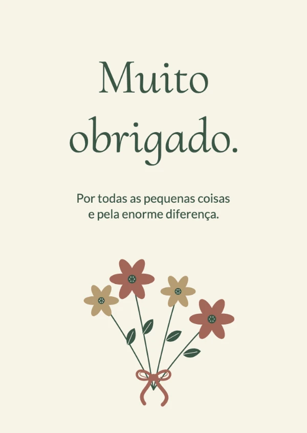 Cartões de agradecimento