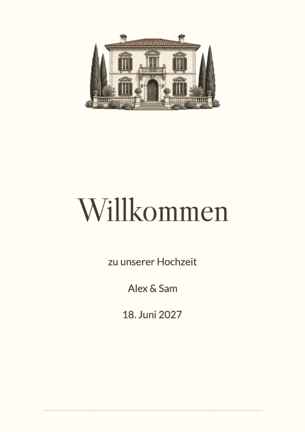 Hochzeitsschilder