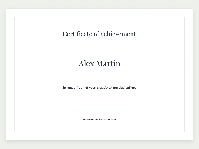 Printable certificate maker