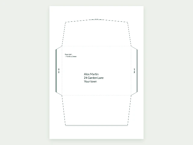 Envelope maker for templates and address printing