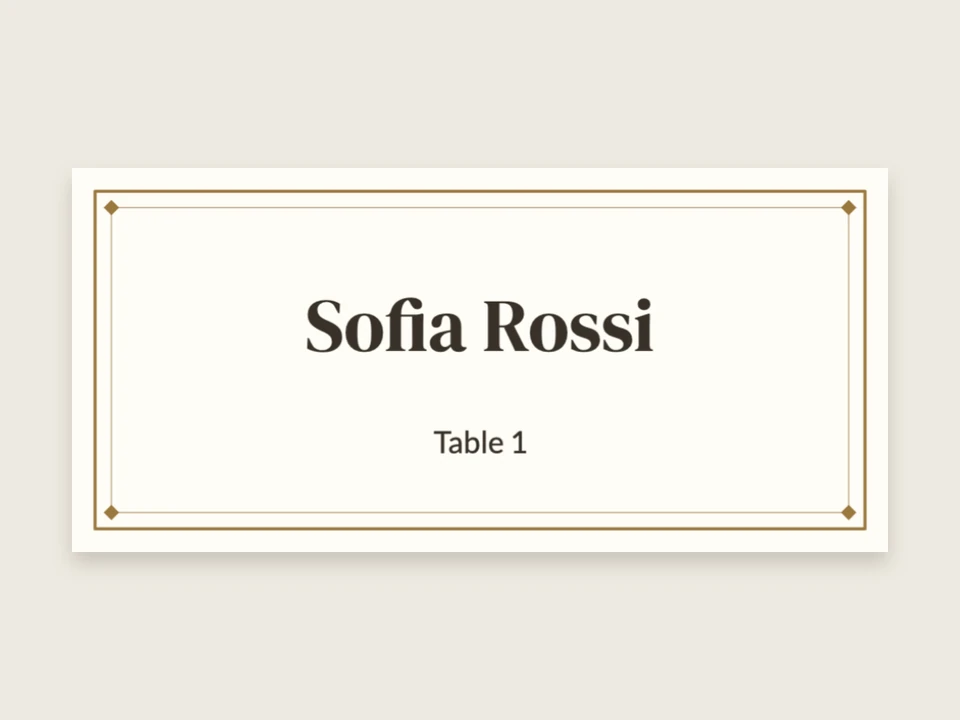DIY wedding place cards, from guest list to table
