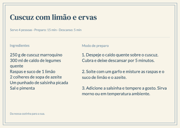 Notas de bistrô: Cartões de receitas