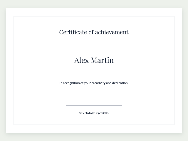 Certificados: Exemplo criado com esta ferramenta