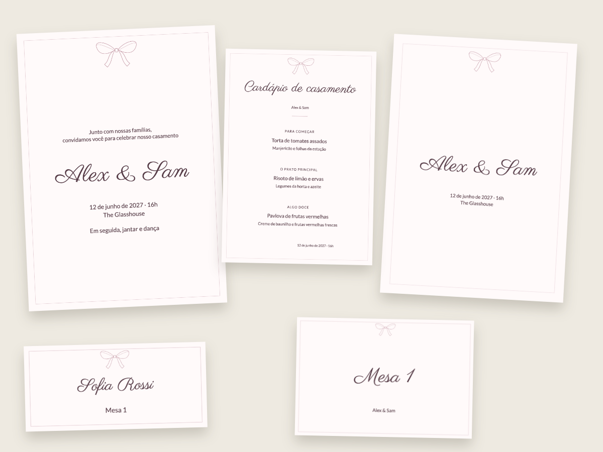 Modelo de casamento Fita de seda com as fontes Parisienne e Lato