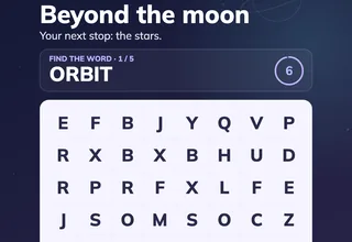 Beyond the moon – Video di parole nascoste