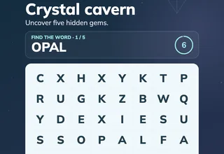 Crystal cavern – Video di parole nascoste